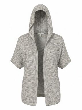 Cute MUDD short sleeve hoodie sweater flowy open summer beach athletic medium
